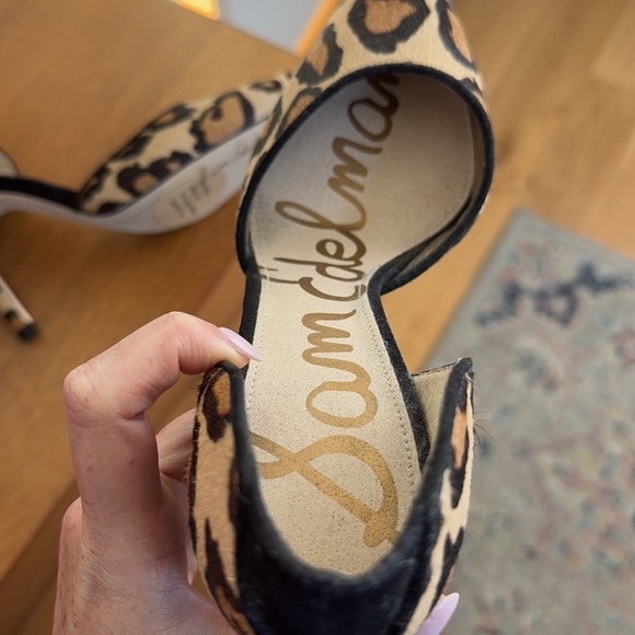 Sam Edelman Leopard Calf Hair heels - size 7 - Picture 4 of 5